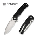 SENCUT Skarnax Flipper & Thumb Stud Knife G10 Handle (3.79" 9Cr18MoV Blade) S24025-1