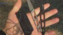 SENCUT TEXO Fixed Blade Neck Knife Skeletonized One-Piece (1.97" 9Cr18MoV Blade) S23095-2