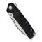 SENCUT Awassi Flipper & Thumb Stud Knife Black G10 Handle (3.46" Satin Finished 9Cr18MoV Blade) S24065 - 1 - SENCUT