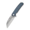 SENCUT Awassi Flipper & Thumb Stud Knife Neutral Blue G10 Handle (3.46" Satin Finished 9Cr18MoV Blade) S24065 - 2 - SENCUT