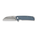 SENCUT Awassi Flipper & Thumb Stud Knife Neutral Blue G10 Handle (3.46" Satin Finished 9Cr18MoV Blade) S24065 - 2 - SENCUT