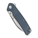 SENCUT Awassi Flipper & Thumb Stud Knife Neutral Blue G10 Handle (3.46" Satin Finished 9Cr18MoV Blade) S24065 - 2 - SENCUT