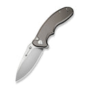 SENCUT Cybrix Thumb Stud & Flipper Knife Gray Aluminum Handle (3.46" Satin Finished 9Cr18MoV Blade) S23098A - 2 - SENCUT