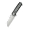 SENCUT Draxor Flipper & Thumb Stud Knife Gray / Black G10 Handle (3.7" Satin Finished 9Cr18MoV Blade) S24035 - 3 - SENCUT