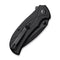 SENCUT Hyrax Flipper & Thumb Stud Knife Black G10 Handle (3.3" Black 9Cr18MoV Blade) S23097 - 1