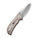 SENCUT Hyrax Flipper & Thumb Stud Knife Ivory / Red G10 Handle (3.3" Satin Finished 9Cr18MoV Blade) S23097 - 3