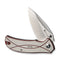 SENCUT Hyrax Flipper & Thumb Stud Knife Ivory / Red G10 Handle (3.3" Satin Finished 9Cr18MoV Blade) S23097 - 3