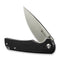 SENCUT Praktisk Thumb Stud & Flipper Knife Black Coarse G10 Handle (3.59" Satin Finished 9Cr18MoV Blade) S24019 - 1 - SENCUT