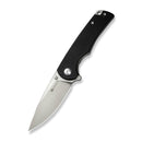 SENCUT Praktisk Thumb Stud & Flipper Knife Black Coarse G10 Handle (3.59" Satin Finished 9Cr18MoV Blade) S24019 - 1 - SENCUT