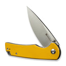 SENCUT Praktisk Thumb Stud & Flipper Knife Yellow Coarse G10 Handle (3.59" Satin Finished 9Cr18MoV Blade) S24019 - 2 - SENCUT