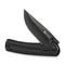 SENCUT Regnator Flipper & Thumb Stud Knife Black G10 Handle (3.48" Black 9Cr18MoV Blade) S24057 - 1 - SENCUT