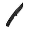 SENCUT Regnator Flipper & Thumb Stud Knife Black G10 Handle (3.48" Black 9Cr18MoV Blade) S24057 - 1 - SENCUT