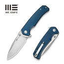 SENCUT Skarnax Flipper & Thumb Stud Knife Blue Canvas Micarta Handle (3.79" Satin Finished 9Cr18MoV Blade) S24025 - 3 - SENCUT