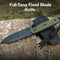 SENCUT Toxodon Fixed Blade Knife OD Green G10 Handle (4.57" Black 9Cr18MoV Blade) S24036 - 2, With 1PC Black Lanyard, Black Kydex Sheath & T - Clip - SENCUT